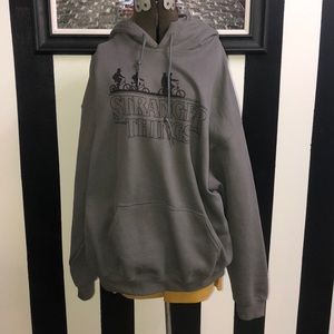 Gray Stranger Things Hoodie Size Large